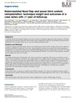 Robot-assisted Boari flap and psoas hitch ureteric reimplantation