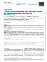 Long-term clinical outcomes in early rheumatoid arthritis that was treated-to-target in the BeSt and IMPROVED studies