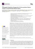 Neutrophil depletion changes the N-glycosylation pattern of IgG in experimental murine sepsis