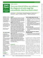 Two-year clinical follow-up enhances the diagnosis of early-stage hip osteoarthritis