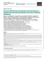 One-year effectiveness of long-term exercise therapy in people with axial spondyloarthritis and severe functional limitations
