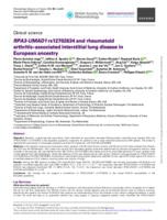 RPA3-UMAD1 rs12702634 and rheumatoid arthritis-associated interstitial lung disease in European ancestry