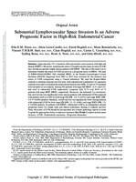 Substantial lymphovascular space invasion is an adverse prognostic factor in high-risk endometrial cancer