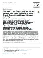 68Ga-PSMA-11 PET, 18F-PSMA-1007 PET, and MRI for gross tumor volume delineation in primary prostate cancer