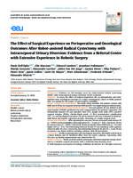 The effect of surgical experience on perioperative and oncological outcomes after robot-assisted radical cystectomy with intracorporeal urinary diversion