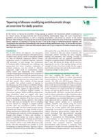 Tapering of disease-modifying antirheumatic drugs