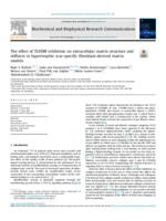 The effect of TGF beta RI inhibition on extracellular matrix structure and stiffness in hypertrophic scar-specific fibroblast-derived matrix models