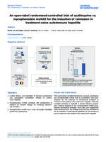 An open-label randomised-controlled trial of azathioprine vs. mycophenolate mofetil for the induction of remission in treatment-naive autoimmune hepatitis