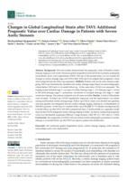 Changes in global longitudinal strain after TAVI