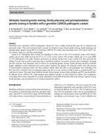 Attitudes toward genetic testing, family planning and preimplantation genetic testing in families with a germline CDKN2A pathogenic variant