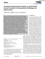 Concepts and approaches to reduce or avoid protein corona formation on nanoparticles