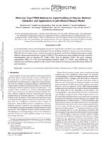 RPLC-ion-trap-FTMS method for lipid profiling of plasma: method validation and application to p53 mutant mouse model