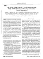 The added value of blood glucose monitoring in high-risk individuals undergoing pancreatic cancer surveillance