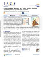 Cooperative effect of cations and catalyst structure in tuning alkaline hydrogen evolution on Pt electrodes