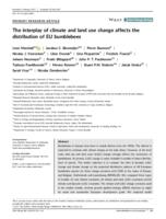 The interplay of climate and land use change affects the distribution of EU bumblebees