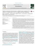 Chemical interactions between plants in Mediterranean vegetation