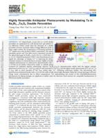 Highly reversible ambipolar photocurrents by modulating Ta in Ba2Bi2–xTaxO6 double perovskites