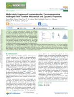 Molecularly engineered supramolecular thermoresponsive hydrogels with tunable mechanical and dynamic properties