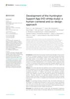 Development of the Huntington Support App (HD-eHelp study)