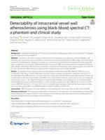 Detectability of intracranial vessel wall atherosclerosis using black-blood spectral CT