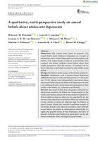 a qualitative, multi-perspective study on causal beliefs about adolescent depression