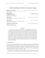 A hybrid intelligence method for argument mining