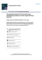 The potential impact of CYP and UGT drug-metabolizing enzymes on brain target site drug exposure