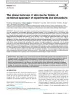 The phase behavior of skin-barrier lipids