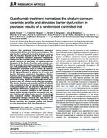 Guselkumab treatment normalizes the stratum corneum ceramide profile and alleviates barrier dysfunction in psoriasis