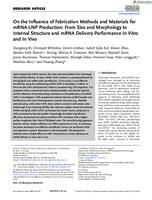 On the influence of fabrication methods and materials for mRNA-LNP production