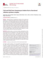 CslA and GlxA from Streptomyces lividans form a functional cellulose synthase complex