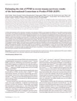 Estimating the risk of PTSD in recent trauma survivors