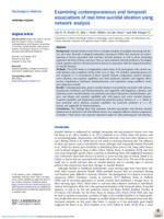 Examining contemporaneous and temporal associations of real-time suicidal ideation using network analysis